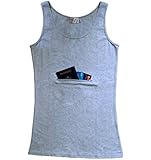 Clever Travel Companion Unisex-adult Tank Top with Secret Pocket