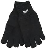 Mens Thinsulate 3M Thermal Fingerless Gloves Black L/XL GL131