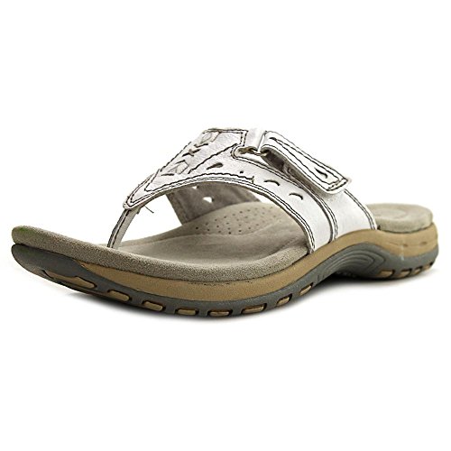 Earth Origins Sara Women W Open Toe Leather Thong Sandal