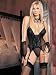 Apparel : SeXy Sheer Lace Cami Garter g-String and Fingerless GLOVES 3 Pc Set