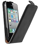 mumbi Premium Ledertasche Flip Case f�r iPhone 4S 4