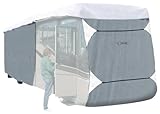 Classic Accessories 77863 PolyPro III Grey Deluxe Class A Extra Tall RV Cover, Fits 40' - 42' RVs
