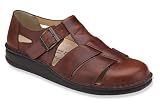 Mens Finn Comfort Chestnut Buttero Tropez Comfort Orthopedic Shoe