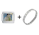 41U8kAeABnL. SL160  Romantic Couple Italian Charm Bracelet
