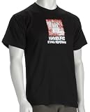 Coole Fun T-Shirts HAMBURG vintage WAPPEN T-Shirt reeperbahn ST.PAULI, schwarz, Groesse: XL