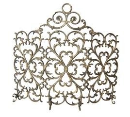 41U8p3iQ1OL Cast Iron Scrollwork Fireplace Screen Three Panel with Arch FireplaceMall