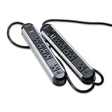 FELLOWES MANUFACTURING / FEL99082 / Split Metal Surge Protector w/2 Outlet Strips, 10 Outlets, 6ft Cord / Sold as 1 EA