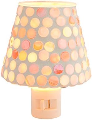 UNIQLIGHT Kids Fun Nightlights In Many Cute Options Plus A FREE "SHOP USA" Eyemask(Circles Mosaic)