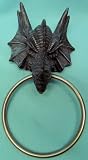 Fierce Mythical Draco Evil Dragon Towel Rack Holder