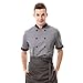 Cheflife grey unisex chef uniforms short sleeve coat 3XL