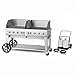 Crown Verity CV-MCC-60WGP 60" Mobile Gas Commercial Outdoor Charbroiler w/Water Pan, LP