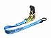 Scorpion Strap Ratchet Tie Downs 4 Pack - Great For Cargo Moving Hauling Securing - Breaking Strength 1500 Lb - Load Cap 500 Lb - 16.7ft Length - Blue