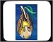 Decorated Mouse Pad with eating, bat, leaf, animal, fruit