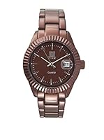 Light Time Reloj Alluminium Zigrinato Marrón