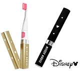 新作 Disney/ディズニー ミッキー 柄 電動 歯ブラシ　ブラック 抗菌 音波 振動式 毎分 23000 ストローク コスメ感覚 替えブラシ...