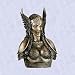 Valkyrie With Helmet Statue home Yard Sculpture bust