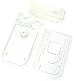 Audiovox Pantech UTStarcom CDM-8932 PN-3200 PN-320 Translucent Clear Snap-on Case Cover with Removable Swivel Belt Clip