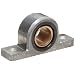 Spyraflo PB2-750-B SAE-840 Oil Impregnated Bronze Bearing Pillow Block, 2 Bolt Holes, 0.750" Bore Diameter, Aluminum, Inch