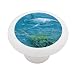 Swimming Shark Decorative High Gloss Ceramic Drawer Knob Image