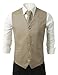 IDARBI for MEN 3 Pieces Set Solid Formal Tuxedo Vest Set (XS~4XL Size Available)