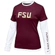 Nike Florida State Seminoles (FSU) Ladies Garnet 2-in-1 Long Sleeve T-shirt