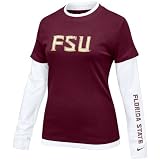 Nike Florida State Seminoles (FSU) Ladies Garnet 2-in-1 Long Sleeve T-shirt