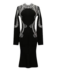 Sexy Long Sleeves Cocktail Nylon/Rayon/Spandex Bandage Dress/Bodycon Dress/Club Dress/Evening Dress/Party Dress 