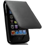 Premium Black Leather Folio Flip Case + Screen Protector for Apple Ipod Touch Itouch 2nd Generation 3rd Generation 2nd Gen 3rd Gen 8Gb 16GB 32Gb
