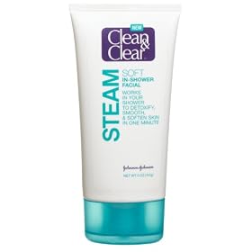 Clean & Clear Steam Soft In-Shower Facial, 5-Ounce Tubes (Pack of 2)