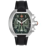 Michele Black Rubber Chronograph Watch by Michele