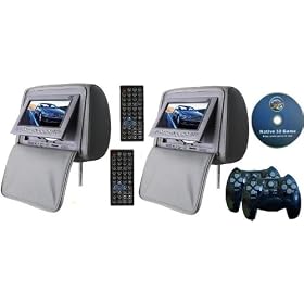 New Gray Color Pair of Headrest 7