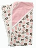 Ecoboo Baby Hooded Towel colour Pale Pink - Organic Bamboo / Cotton