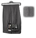 Golf Trousers Mens, Single Pleat, Poly/Visco, Grey Check 34W 33L