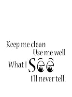 Ambiance Live Vinilo Decorativo "Keep clean" Negro