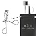 ICINI Essentials- Precision Eyelash Curler + Slant Tip Tweezer + Eyebrow Brush/Eyelash Separator + Eyelash Curler Refill + Carrying Bag