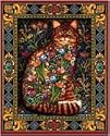 Tapestry Cat 1000 Piece Jigsaw Puzzle White Mountain
