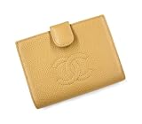 CHANEL A13497BE キャビアスキン ２つ折りがま口財布の画像