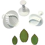 PME Plunger Cutters, Veined Rose Leaf