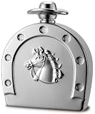 Horse Shoe Shaped Novelty Flask - Personalized Gift For Cowboy