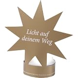 Tischschmuck Weihnachtsstern: DIN A6-Karten mit Metallfolie beschichtet, Figur vorgestanzt, Verpackungseinheit 10 Karten mit 10 Figurenvon "Dietmar Reichert"