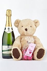 Teddy Bear, Champagne & Chocolates Gift Set