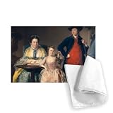 James and Mary Shuttleworth with one of.. - Tea Towel 100% Cotton - Art247 - Tea Towel - 46x70cm