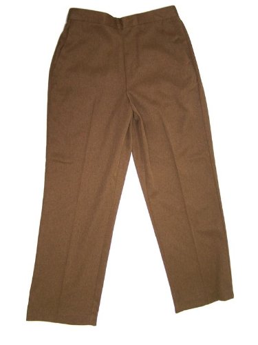 Alfred Dunner Going Native Flat Front Elastic Back Pants Coconut 18 M Alfred Dunner Going Native Flat Front Elastic Back Pants Coconut 18 M