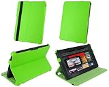 rooCASE Slim-Fit (Green) Folio Case Cover with Hand Strap for Amazon Kindle Fire 7-Inch Android Tablet