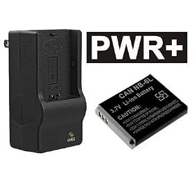 PWR+ Charger CB-2LY CB2LY & Battery NB-6L NB6L Combo for Canon IXUS 85IS 85 IS; IXY 25IS 25 IS; Powershot SD770 IS, SD1200IS, D10 Digital Cameras
