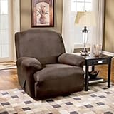 Faux Leather Recliner Covers - Brown - Improvements