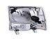 ANZO USA USA 111080 Ford Black with Corner Amber Headlight Assembly - (Sold in Pairs)