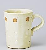 イエローマット水玉マグ  【マグカップ 美濃焼】