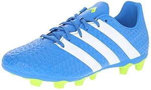 adidas Performance Men's Ace 16.4 FXG Soccer Shoe,Shock Blue/White/Semi Solar Slime,11.5 M US