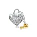 Bling Jewelry Sterling Silver CZ Heart Locket Charm Compatible with Pandora Chamilia and Troll